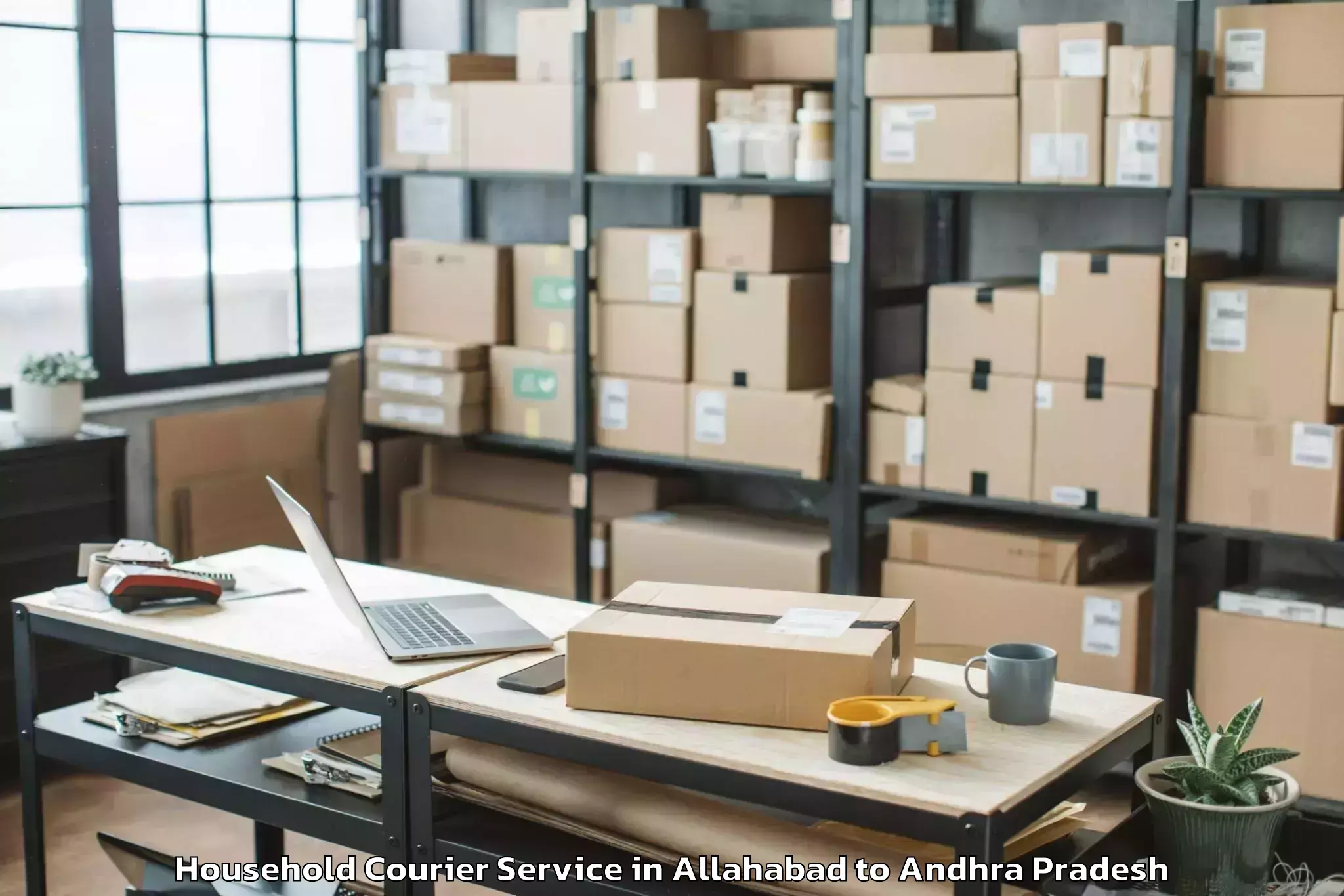 Reliable Allahabad to Pendlimarri Household Courier